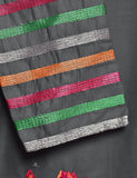 Cotton Embroidered Stitched Kurti - Neon Aurora (TS-018A-Grey)