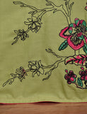 Cotton Embroidered Kurti - Nordic (T20-031-Green)