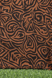 SP-06 - Nut Brown - Summer Linen Printed Stitched Kurti