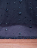 Organza Stitched Kurti - Organza Pearls (T20-042D-Blue)