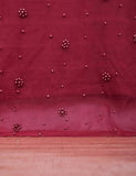 Organza Stitched Kurti - Organza Pearls (T20-042F-Maroon)