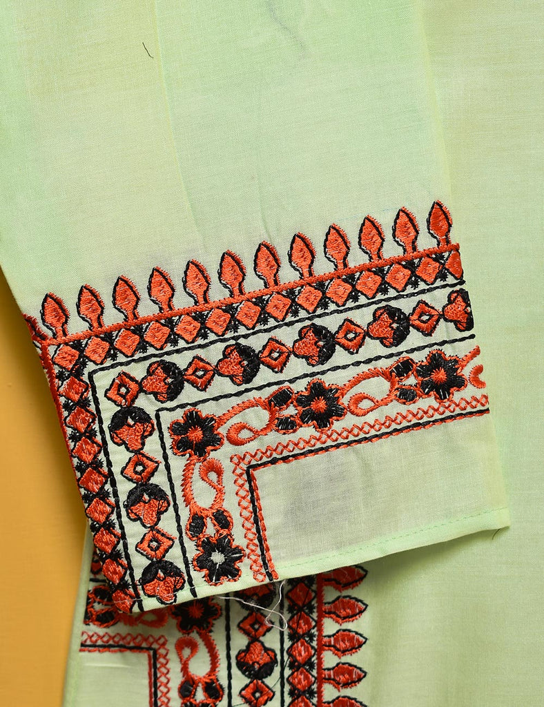 Cotton Embroidered Stitched Kurti - Outlandish (TS-011B-LightGreen)