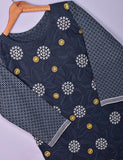 Cotton Printed & Embroidered Kurti - Sunny (P-199-19-Blue)