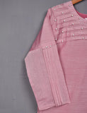 Paper Cotton Stitched Kurti - Pearl Stone (T20-055A-Pink)