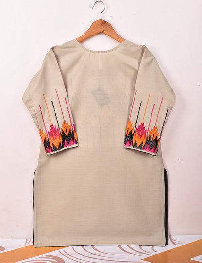 Cotton Embroidered Stitched Kurti - Peruvian Lily (TS-001C-Skin)