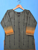 Cotton Embroidered Stitched Kurti - Phoenix (TS-035A-Grey)