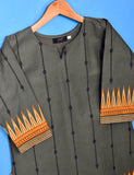 Cotton Embroidered Stitched Kurti - Phoenix (TS-035A-Grey)