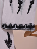 RTW-16-White - 3 Pc Embroidered Paper Cotton