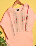 Cotton Embroidered Stitched Kurti - Rangooli (TS-012B-Pink)