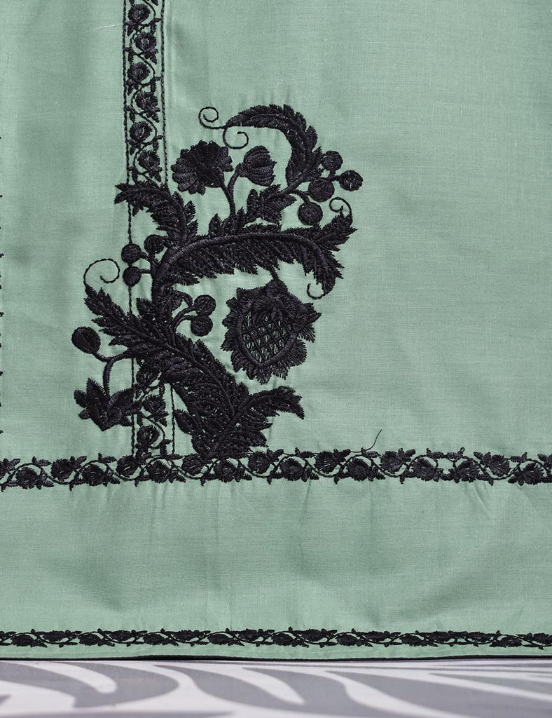 Cotton Embroidered Stitched Kurti - Relic (TS-040B-LightGreen)