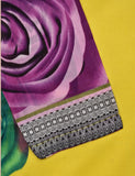 Lawn Digital Printed Stitched Kurti - Roseate Love (T20-051C-MultiYellow)