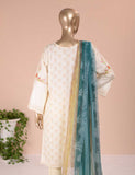 3 Pc Unstitched Lawn Embroidered Dress with Chiffon Dupatta - Seven Heavens (EC-5A)