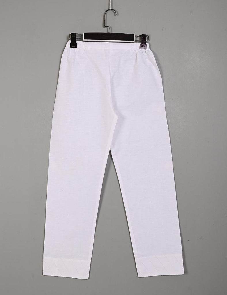 STC-16-WHITE - Super Quality Polyester Cotton Trouser