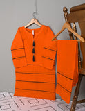 STP-006C-Orange - 2Pc Cotton Stitched
