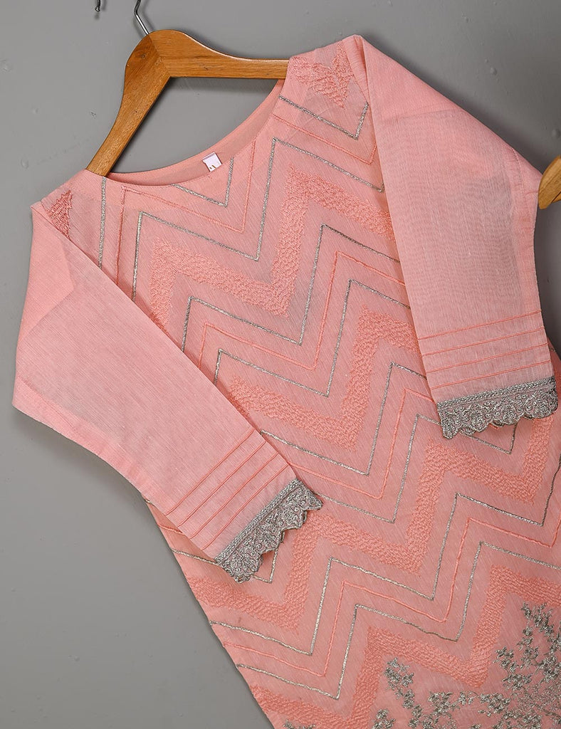 STP-008A-Pink - 2Pc Paper Cotton With Malai Trouser