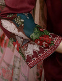 3 Pc Unstitched Lawn Embroidered Dress with Chiffon Dupatta - Summer Love (EC-6B)
