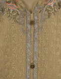 Chiffon Embroidered Stitched Kurti - Sage (TIE-13-Skin)