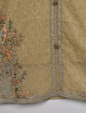 Chiffon Embroidered Stitched Kurti - Sage (TIE-13-Skin)