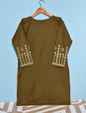 Cotton Embroidered Stitched Kurti - Scarlet Love (TS-014B-Brown)