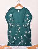 Cotton Embroidered Stitched Kurti - Seedhead (T20-058C-Turquoise)