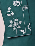 Cotton Embroidered Stitched Kurti - Seedhead (T20-058C-Turquoise)