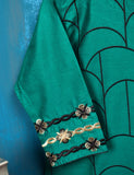 Cotton Embroidered Kurti - Semisonic (T20-029-Turquoise)