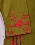 Cotton Embroidered Stitched Kurti - Splish Splash (TS-037C-Moss)