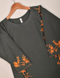 Cotton Embroidered Stitched Kurti - Splish Splash (TS-037D-Grey)