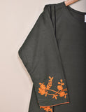 Cotton Embroidered Stitched Kurti - Splish Splash (TS-037D-Grey)