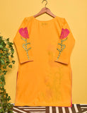 Cotton Embroidered Stitched Kurti - Stunning Poppy (TS-004A-Yellow)