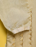 Paper Cotton Embroidered Stitched Kurti - Stunning Tulip (TS-008B-Skin)