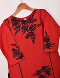 Cotton Embroidered Stitched Kurti - Sunbeam Glory (TS-029C-Red)