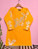 Cotton Embroidered Stitched Kurti - Sunbeam (TS-015A-Yellow)