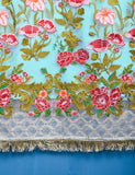 Chiffon Embroidered Stitched Kurti - Gossamer love (TIE-19-SkyBlue)