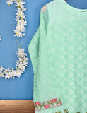 Chiffon Embroidered Stitched Kurti - Lissome Hues (TIE-20-Green)