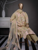 3 Pc Khaddi Lawn Unstitched Embroidered Dress  (TP-04)