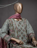 3 Pc Khaddi Lawn Unstitched Embroidered Dress (TP-07)