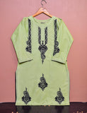 Cotton Embroidered Stitched Kurti - Camellia (TS-031A-Green)