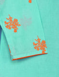 Cotton Embroidered Stitched Kurti - Eccentric Ripples (TS-045A-SeaGreen)