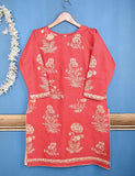 Cotton Embroidered Stitched Kurti - Glorious Mist (TS-046B-Pink)