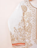 Paper Cotton Stitched Kurti With Dori Embroidery - Magnolia (TS-069A-White)