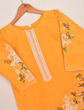 Cotton Embroidered Stitched Kurti - Majestic Cage (TS-021H-Yellow)