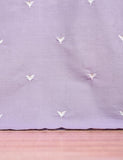 TS-095A-Purple - Cotton Embroidered Stitched Kurti