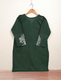 Cotton Embroidered Stitched Kurti - Shajar (TS-097-Green)