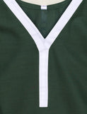 Cotton Embroidered Stitched Kurti - Puffballs (TS-099-Green)