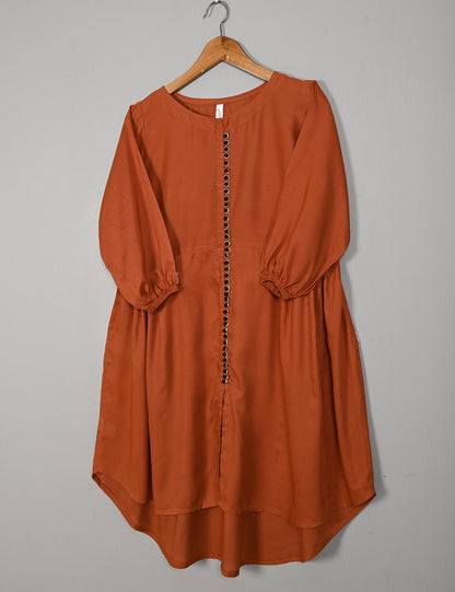 TS-133L-Rust - LINEN FROCK