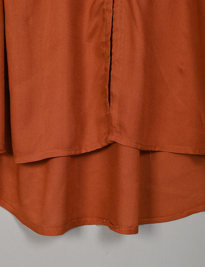 TS-133L-Rust - LINEN FROCK