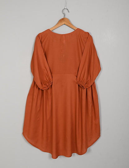 TS-133L-Rust - LINEN FROCK