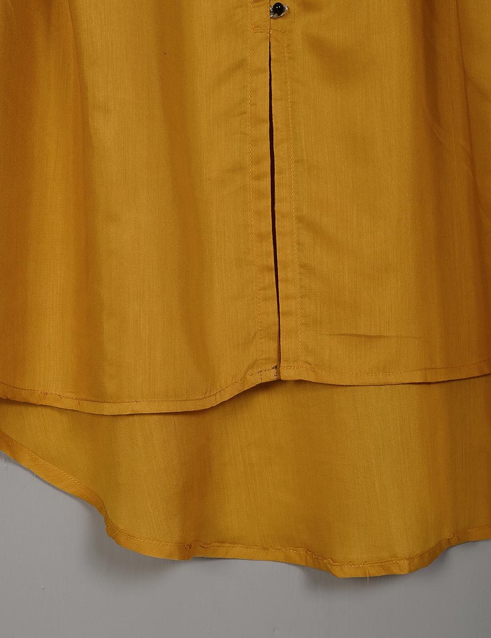 TS-133M-Mustard - LINEN FROCK