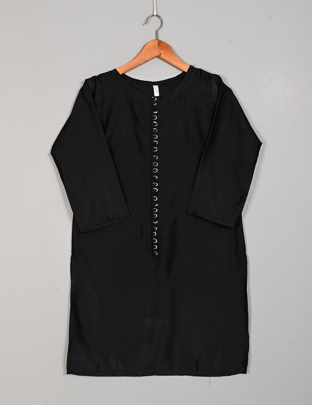 TS-162G-Black - Slik Stitched Kurti